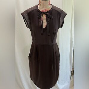 Vintage 1999 Original 
Nanette Lepore Chocolate 
Brown Mini Dress